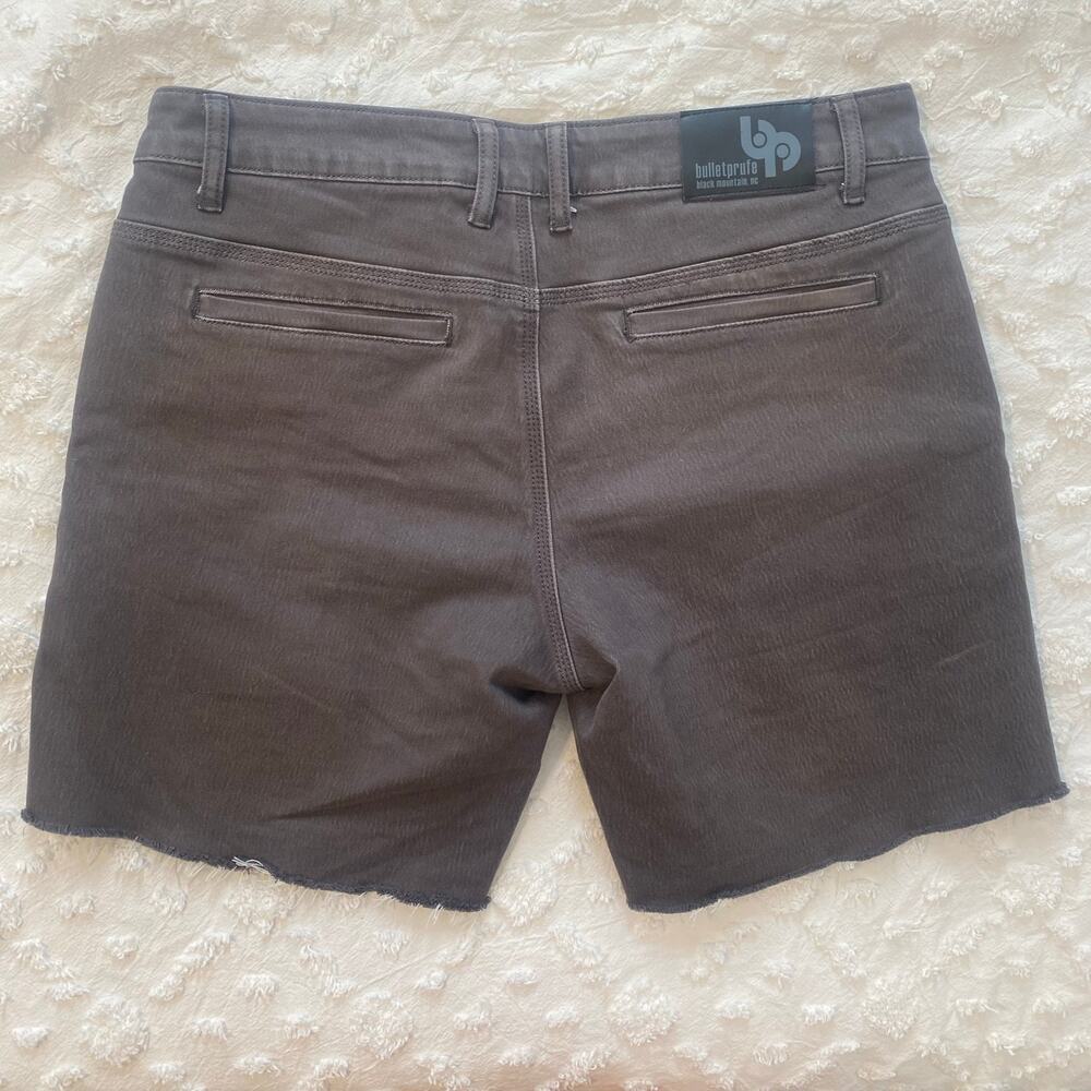 Bulletprufe Denim Cut Off Shorts Mens Size 34 Dark Grey Stretch Casual Outdoor - Picture 2 of 4